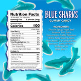 Blue Sharks Gummy Candy |2-Pound Bag | Made with Real Fruit Juice