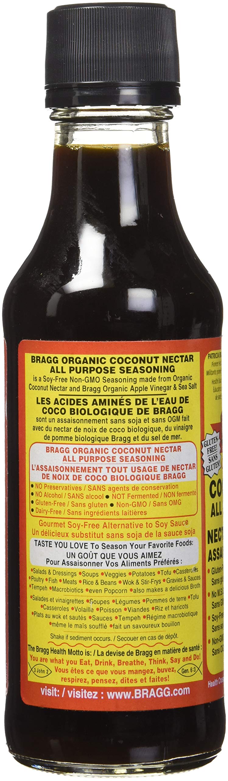 Bragg Live Foods Organic Coconut Nectar Seasoning, 296 ML