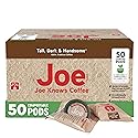 Joe Knows Coffee, Tall Dark & Handsome - 50 Count Compostable Dark Roast Coffee Pods | Bold & Rich Flavor | Compatible With K-Cup Brewers |