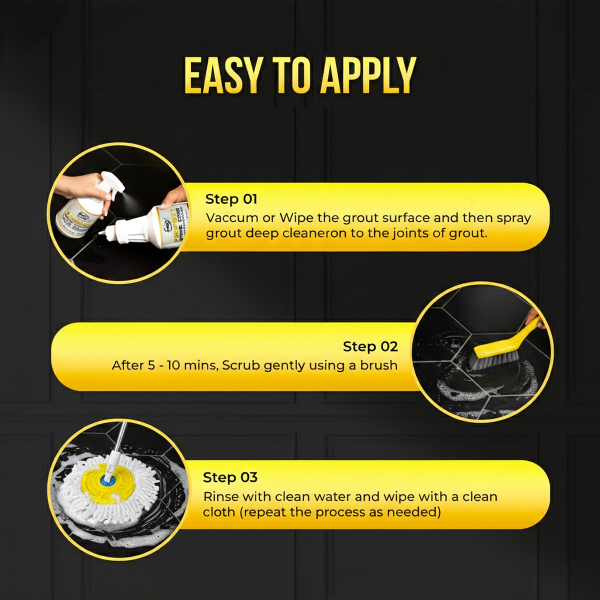 Perfect Stone Care PSC Grout Cleaner and Restorer for Tile Refill, Granite, Marble, and Porcelain, Deep Tile Cleaner, Safe Ingredients, Effective