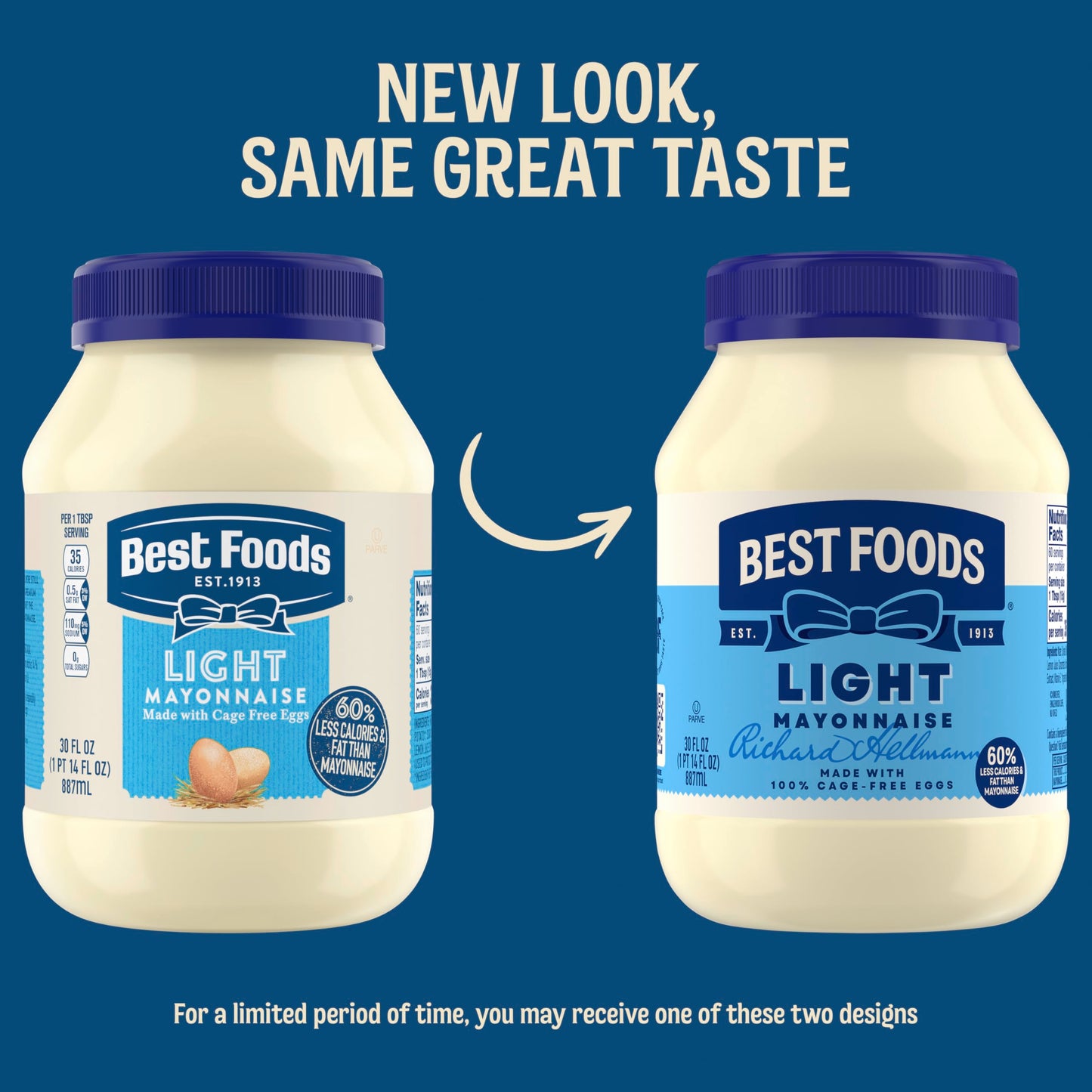 Best Foods Mayonnaise Light Mayo For A Creamy Sandwich Spread or Condiment Made With Cage-Free Eggs 30 oz