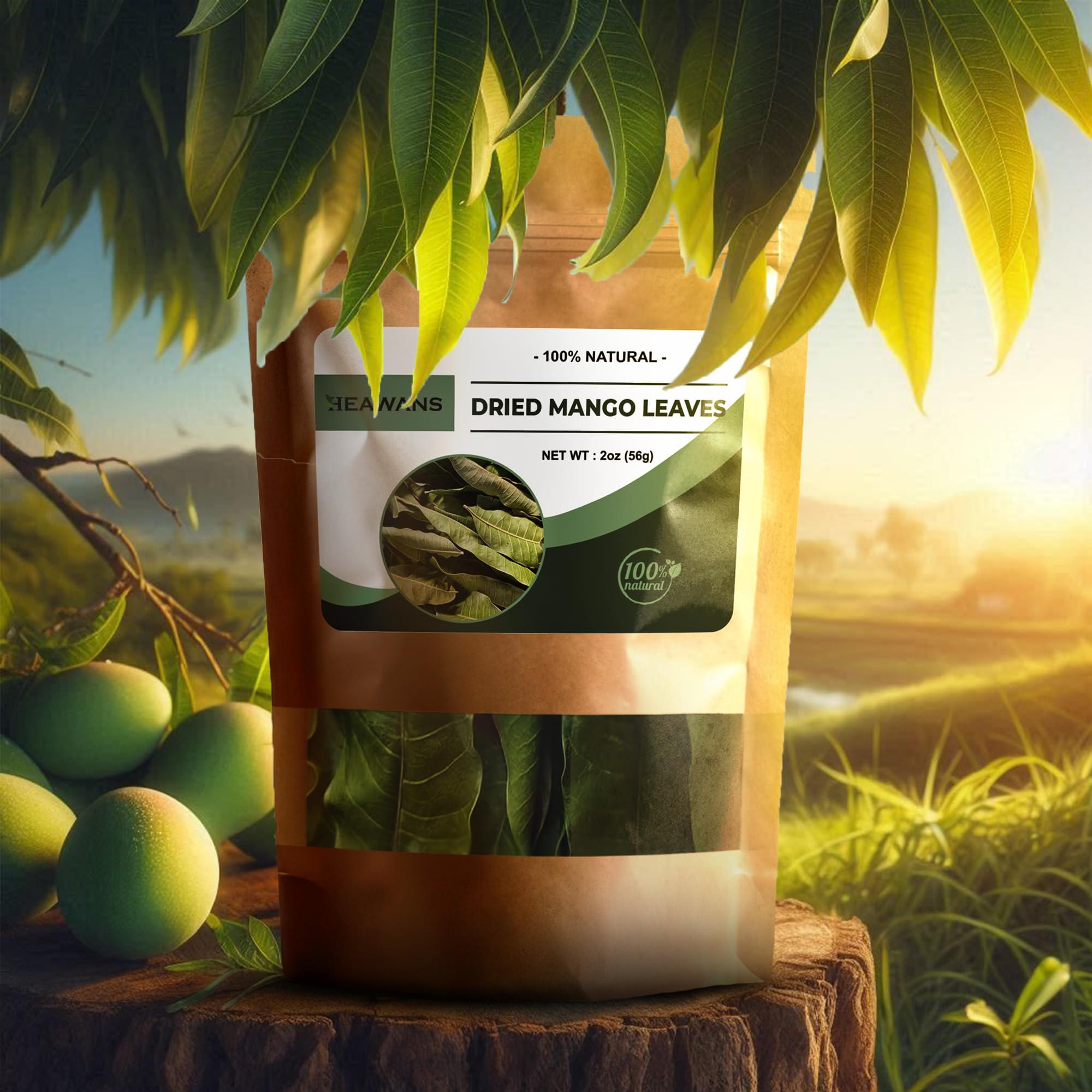 Dried mango leaves 2oz