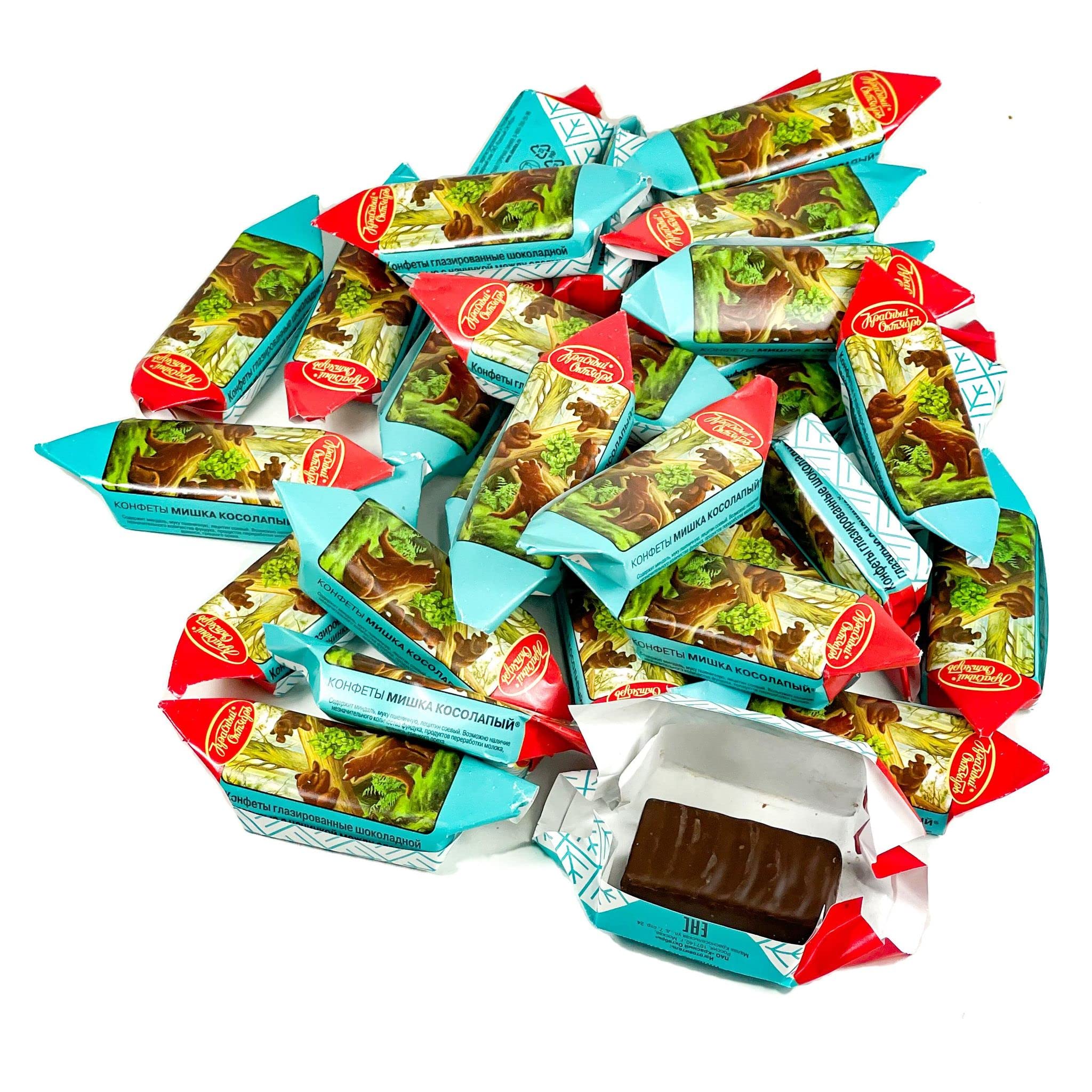Candies Mishka Kosolapy, Classic Russian Chocolate by Red October 454 g | 1 lb