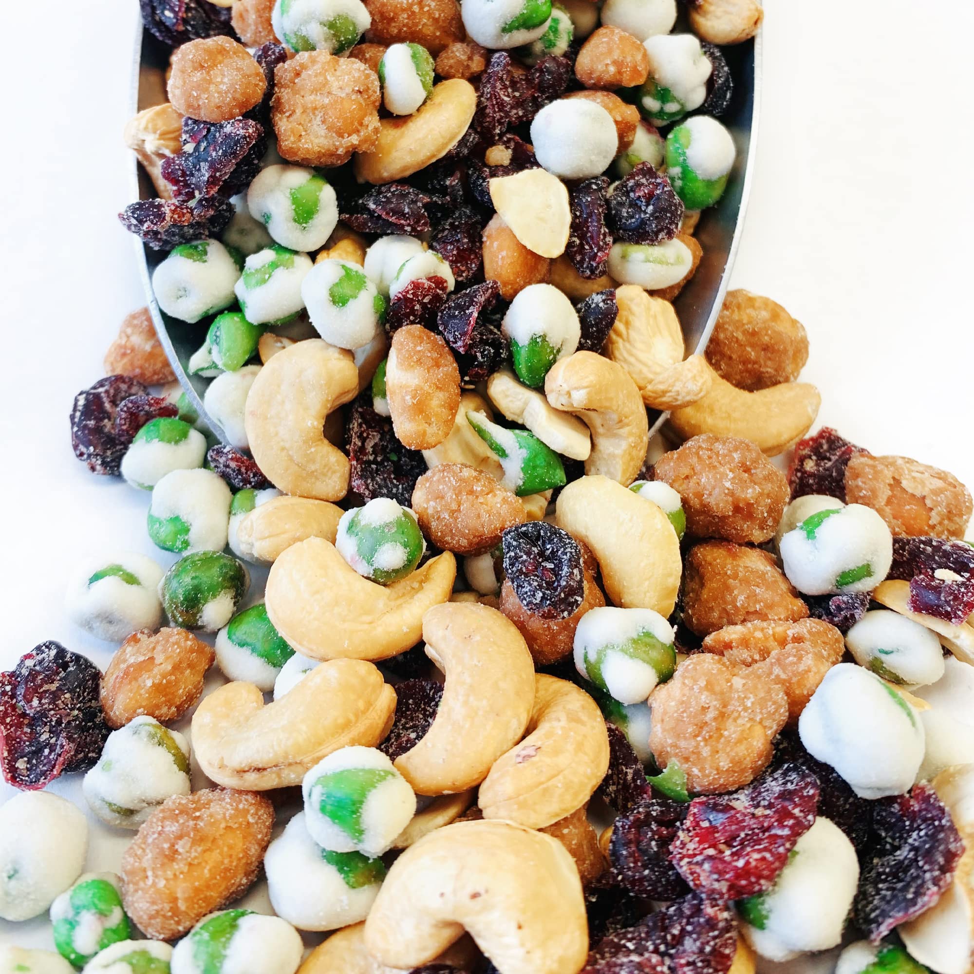 NY SPICE SHOP Sweet Wasabi Trail Mix with Mixed Nuts - Dried Fruit Healthy Snacks for Adults and Kids - Nut Snack Packs - 1 Pound