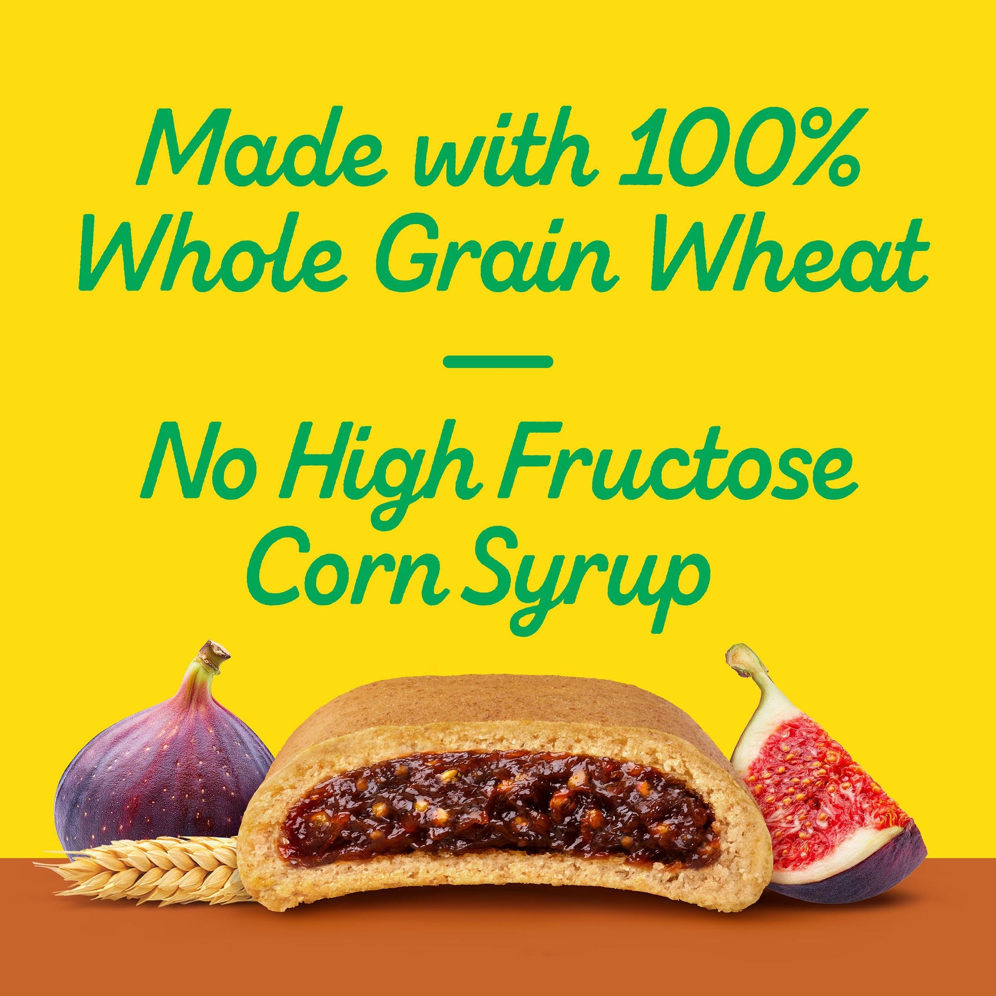 NEWTONS 100% Whole Grain Wheat Soft Baked Real Fruit Fig Bars, Fig Cookies, 10 oz