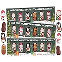 Mini Chocolatey 2025 Christmas Characters, Individually Foil Wrapped Pieces, Stocking Stuffer Candy, 1.38 Ounces (Pack of 3)