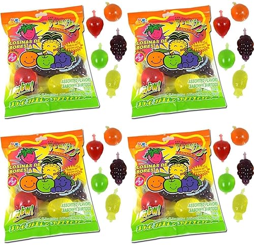 Din Don Fruity's JU-C Jelly Fruit Snacks Pack of 4