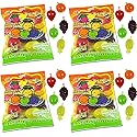 Din Don Fruity's JU-C Jelly Fruit Snacks Pack of 4