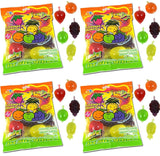 Din Don Fruity's JU-C Jelly Fruit Snacks Pack of 4