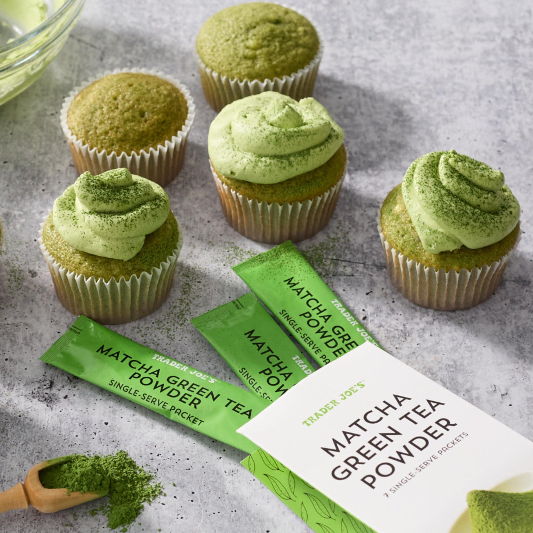 Trader Joe’s Matcha Green Tea Powder - Convenient Single Serve Packets, for Travel & Home, 3 Pack (each with 7 Sticks)