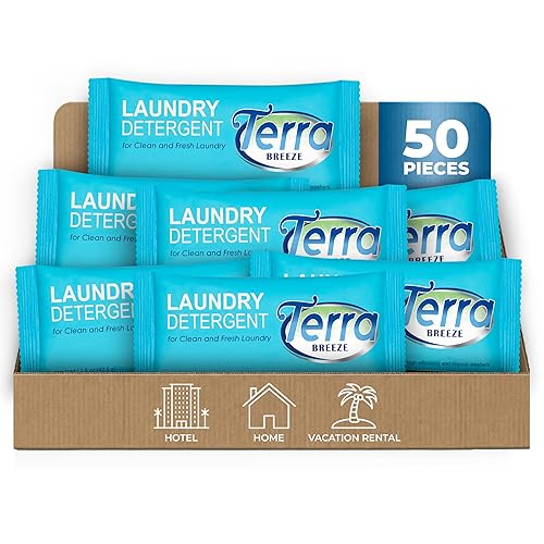 Terra Breeze Laundry Detergent Powder - 1.5 oz Individually Wrapped Packet (Case of 50)