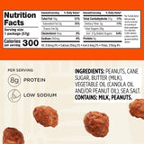 Snak Club Toffee Peanuts, Candied Peanuts with Praline Coat and Sweet Cream, Gluten-Free and Kosher Snack, 2 oz Bags, 12 Pack