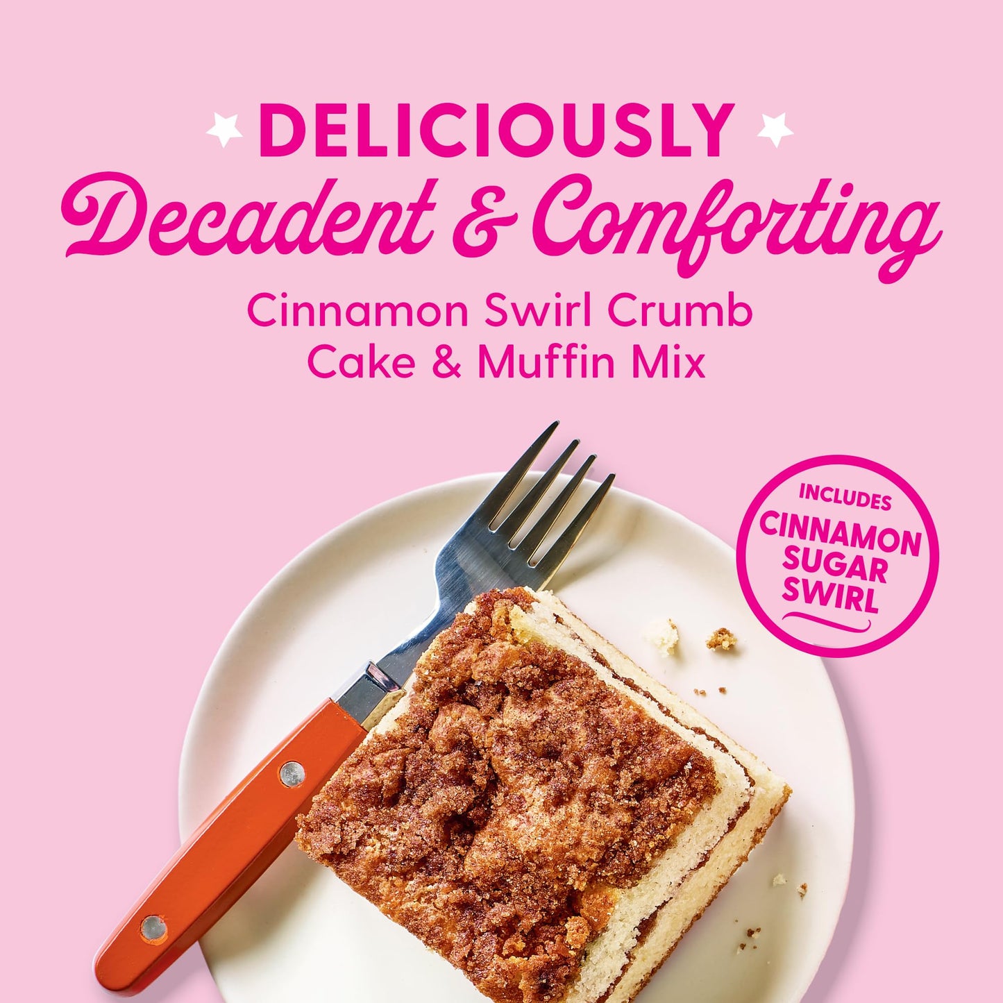 Duncan Hines Dolly Parton's Cinnamon Swirl Crumb Cake & Muffin Mix, 20 oz.