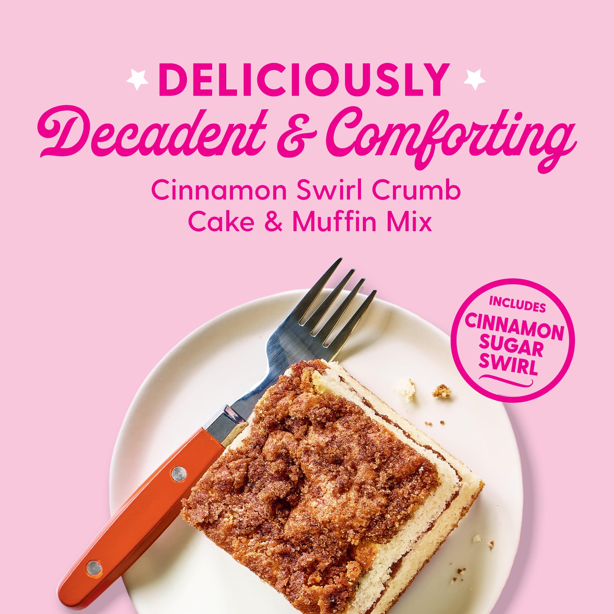 Duncan Hines Dolly Parton's Cinnamon Swirl Crumb Cake & Muffin Mix, 20 oz.