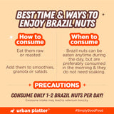 Urban Platter Shelled Brazil Nuts | Imported From Peru | Wholesome and Delicious | 250g (8.81 Ounce)