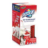 Resolve Pet Specialist Easy Clean Brushing Kit includes High Traffic Foam Carpet Cleaner, Pet Stain and Odor Remover, 22oz