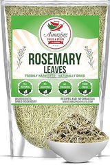 Dried Rosemary Leaves, 3 oz. Premium All Natural Herbs and Spices for Meat, Fish, Oils, Dips, Tea. Farm Fresh, Rich Savory Flavor by Amazing Chiles