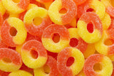 Mother Bears Candy Peach and Yellow Gummy Rings, 1 Pound Bag