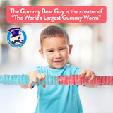The Gummy Bear Guy | SOUR World's Largest Gummy Worm | Cherry/Blue Raspberry (Cherry/Blue Raspberry)