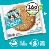 Lenny & Larry's Protein Cookie, [White Chocolate Flavored Macadamia], Chewy Soft Baked, 16g Plant Protein, Vegan, Non-GMO, High Fiber, 4 Ounce Cookie