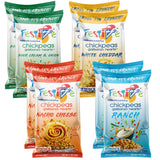 Snack Festive Gourmet Cream Pack Roasted Chickpea Snacks, 8 Bags 1 oz Crunchy Protein Garbanzo Beans, Healthy Nut Free Vegan Non-GMO Soy-Free Balanced