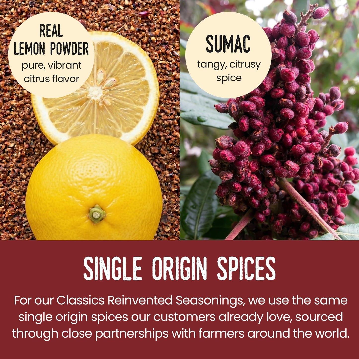 Burlap & Barrel Sumac Lemon Pepper - As Seen on Shark Tank! - Bright, Peppery, and Full of Citrusy Snap - Great for Chicken, Fish, and Vegetables
