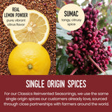 Burlap & Barrel Sumac Lemon Pepper - As Seen on Shark Tank! - Bright, Peppery, and Full of Citrusy Snap - Great for Chicken, Fish, and Vegetables