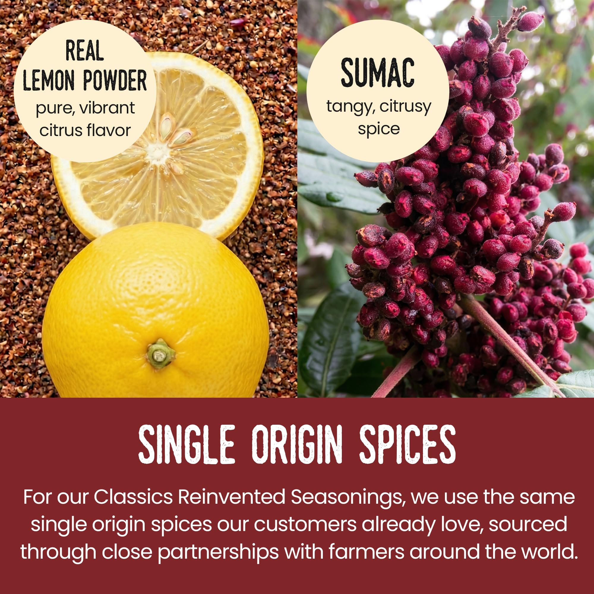 Burlap & Barrel Sumac Lemon Pepper - As Seen on Shark Tank! - Bright, Peppery, and Full of Citrusy Snap - Great for Chicken, Fish, and Vegetables