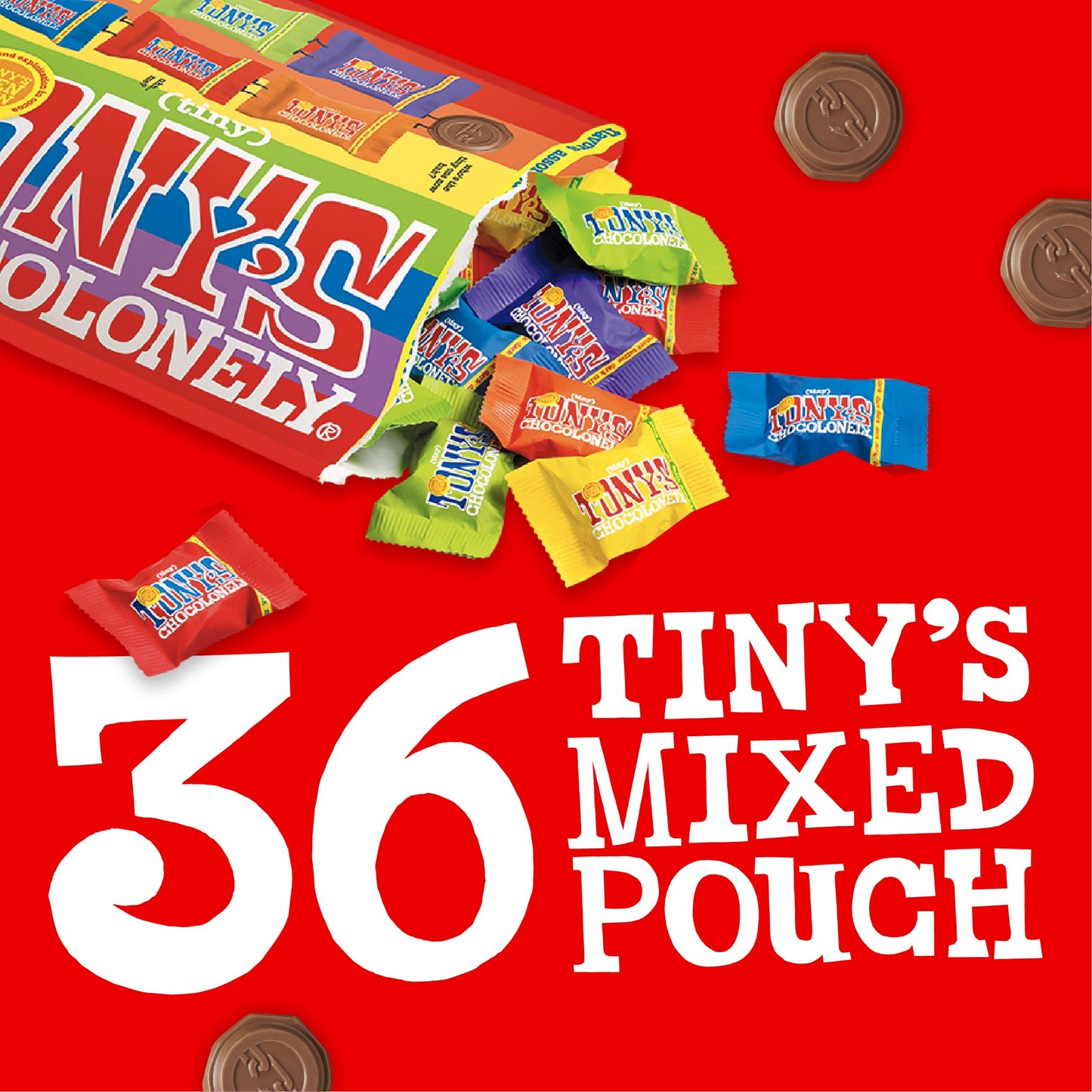 Tony’s Chocolonely Assorted Chocolate Candy Pieces, Belgian Milk & Dark Chocolate, Caramel Sea Salt, Almond Sea Salt, Honey Almond Nougat, Pretzel