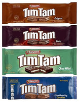 Tim Tam - CLASSIC COLLECTION - (Original, Dark Chocolate, Choc Mint, Extra Chocolaty) 4 PACK | Irresistible Layers of Crunchy Chocolate Cookie