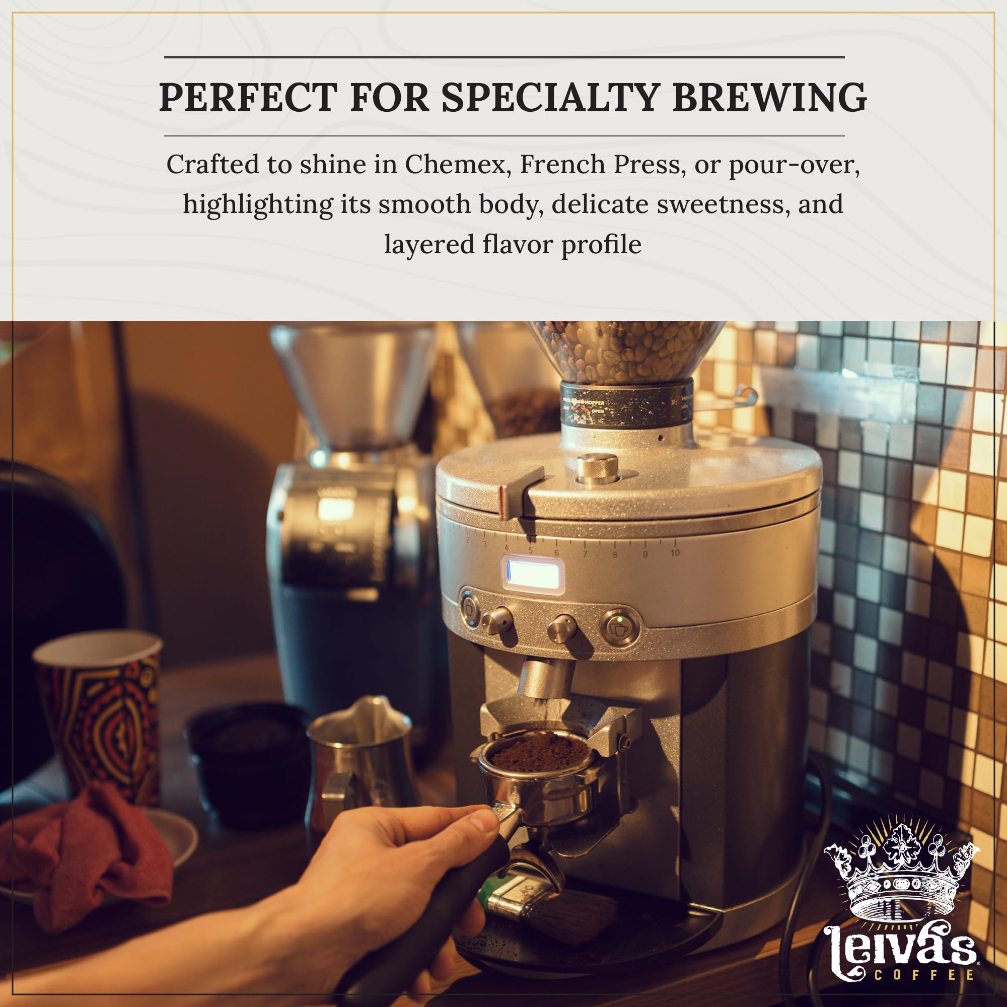 Leiva’s Whole Bean Light Roast Coffee, Freshly Roasted, Small Batch Guatemalan Beans - Finca La Esperanza Single Origin Coffee Beans w/Vanilla