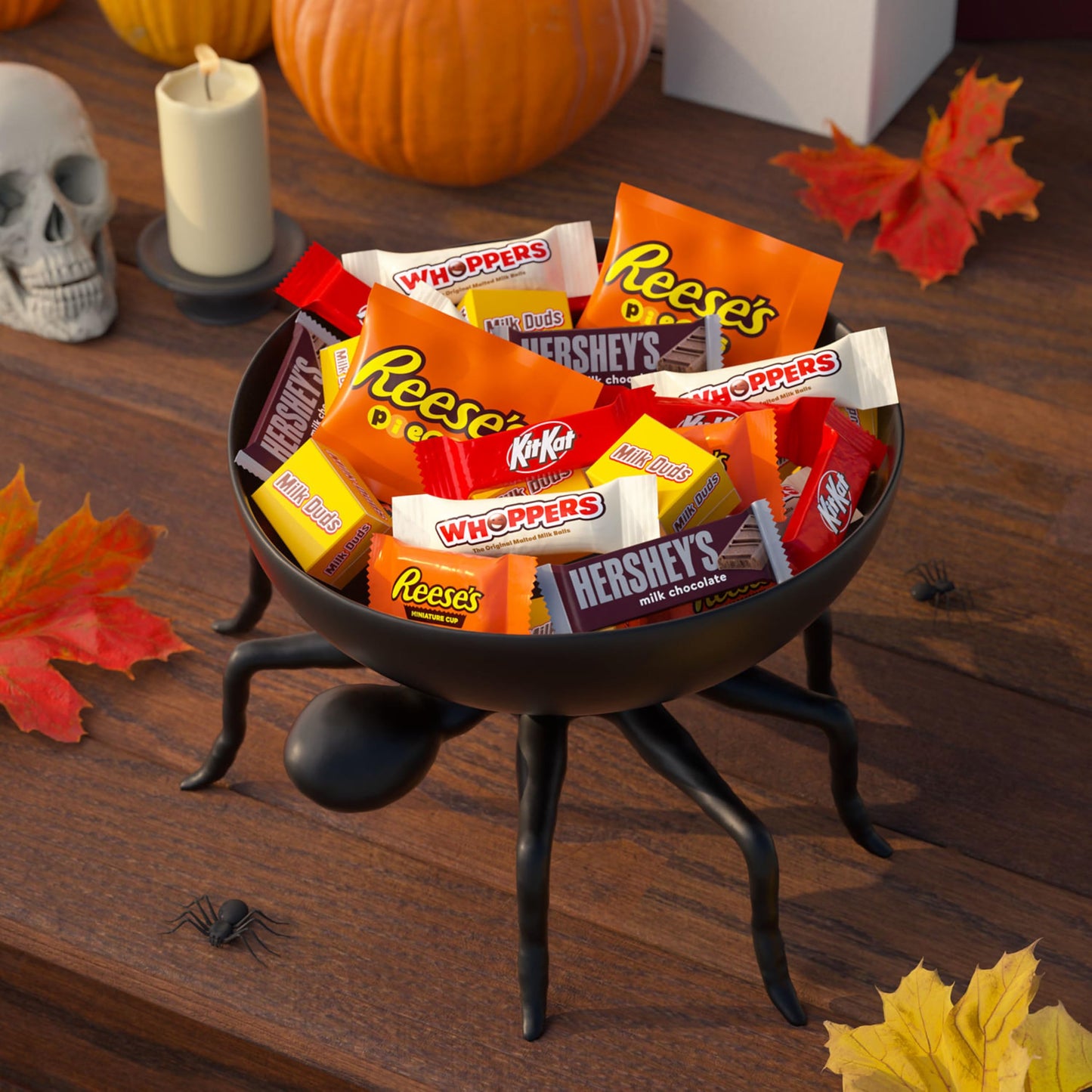 HERSHEY'S Assorted Flavored, Halloween Candy Bulk Bag, 52.86 oz (155 Pieces)