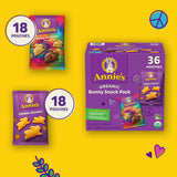 Annie's Organic Bunny Snack Pack, Variety Pack, 36 Ct, 36 oz