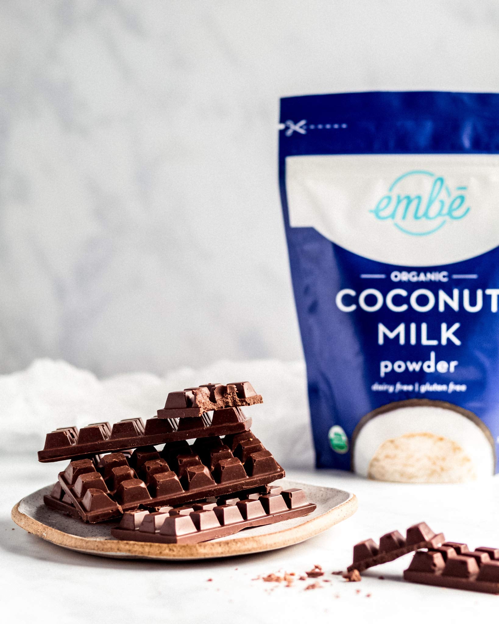 emb? Organic Coconut Milk Powder | Unsweetened | Dairy Free Coffee Creamer | Vegan | Non GMO | Dairy Free | Gluten Free | Soy Free | Lactose Free | Keto & Paleo Friendly | 7 oz | 1-pack