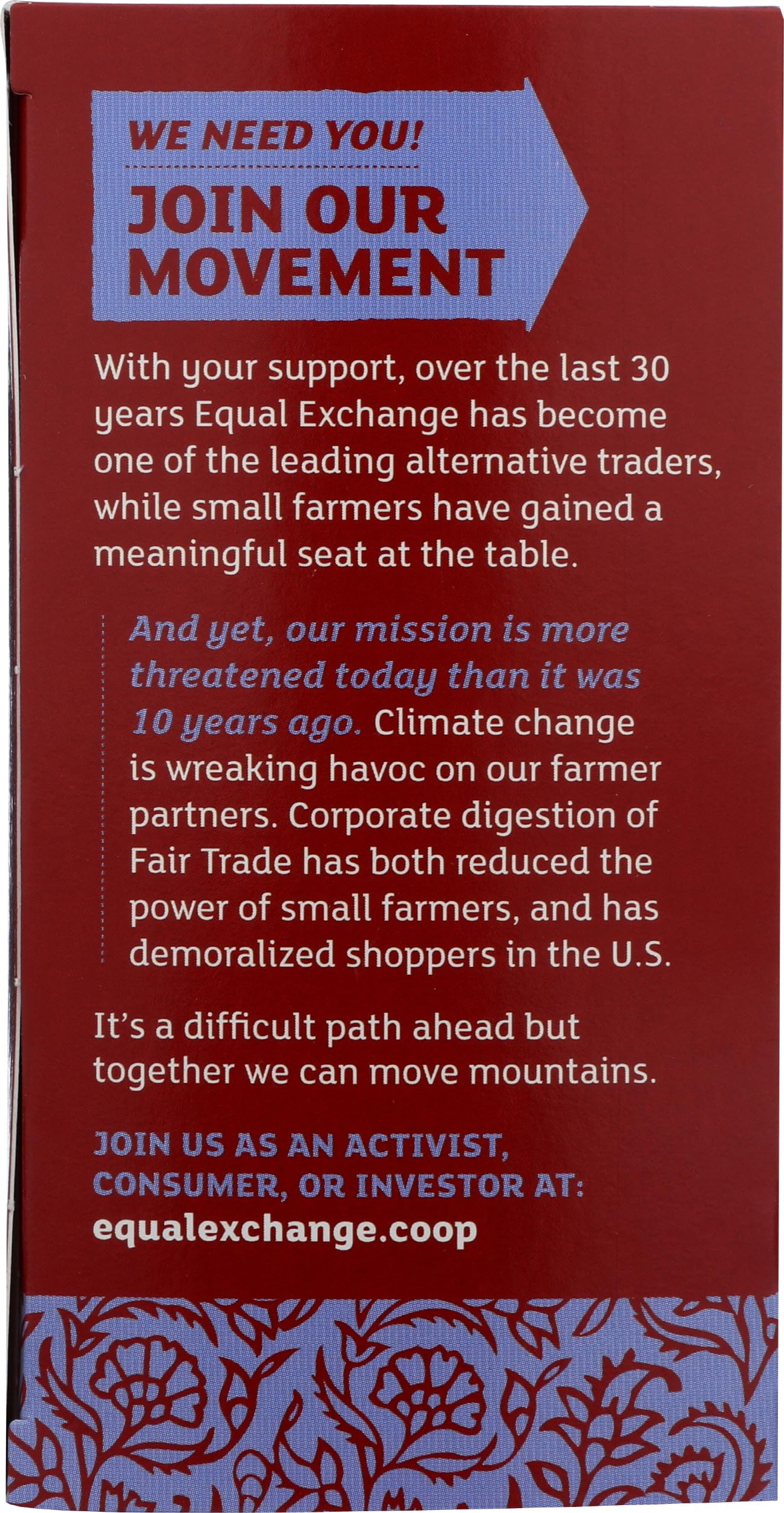Equal Exchange Organic Black Tea, 20 Tea Black