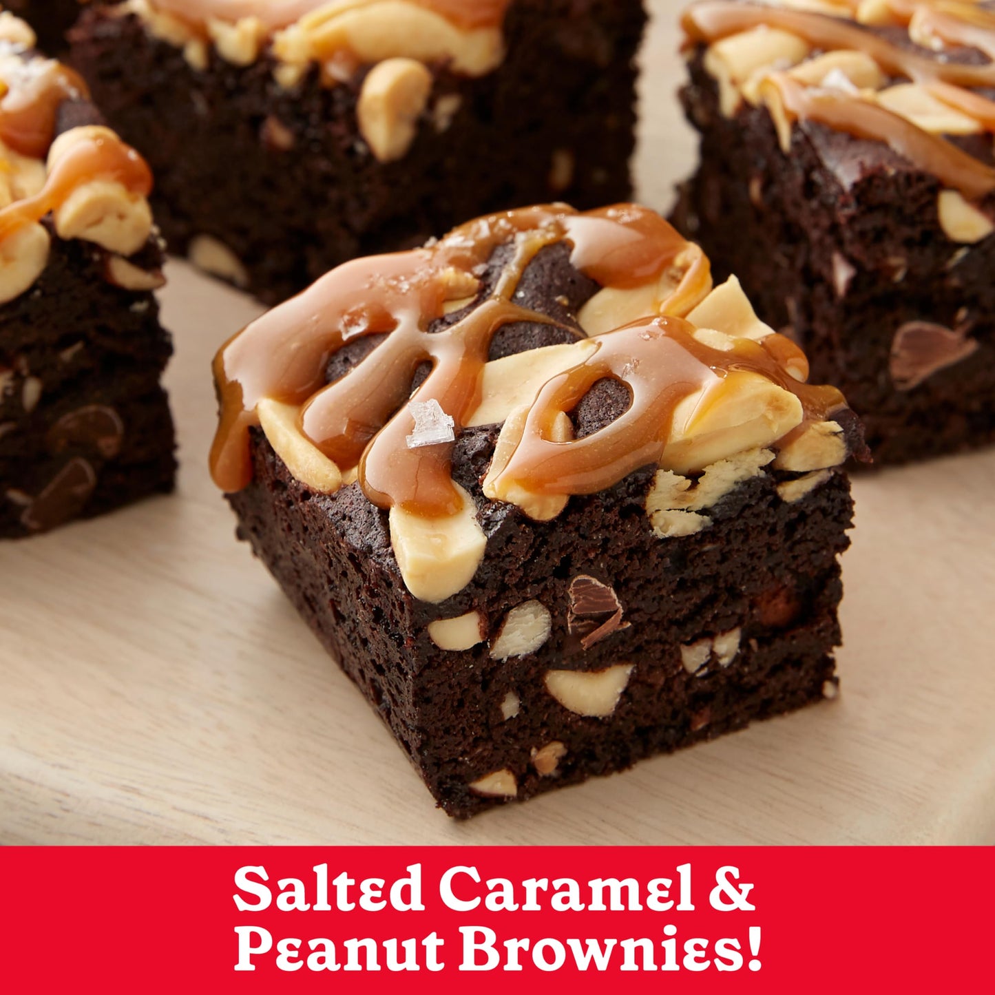 Betty Crocker Salted Caramel Brownie Mix 18.4 oz (Pack of 4)