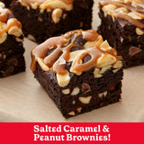 Betty Crocker Salted Caramel Brownie Mix 18.4 oz (Pack of 4)