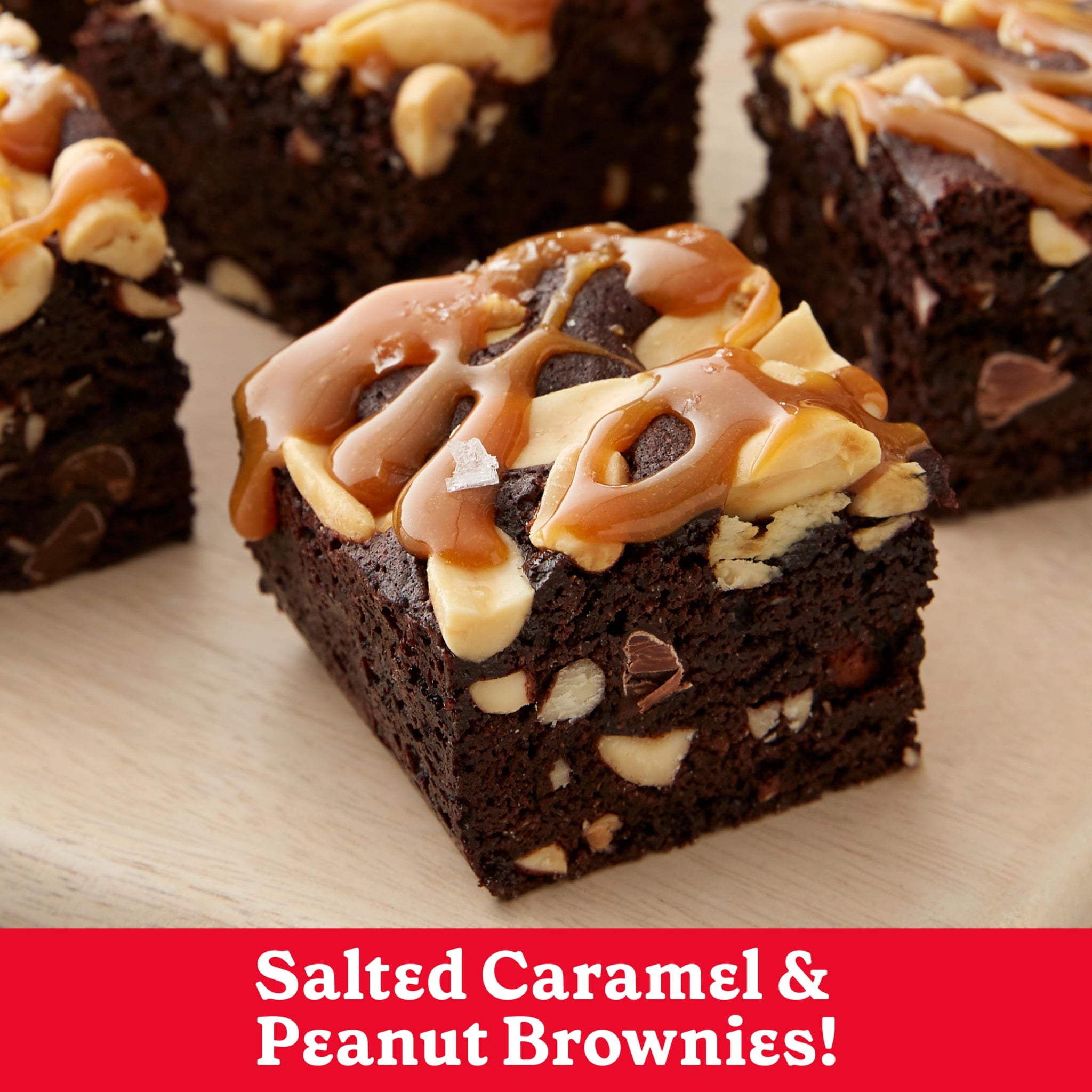 Betty Crocker Salted Caramel Brownie Mix 18.4 oz (Pack of 4)