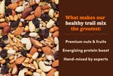 Nuts com Healthy Trail Mix - Nut Based Trail Mix with Dried Fruit, Raisins, Seeds & Mixed Nuts - Gluten Free Snack, Protein Energy Mix, Fruit Nut Mix