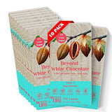 Beyond Milk Chocolate Dairy-free, beyond White Chocolate Bar | 2.2 Ounce (Pack of 10) | Organic, 17% less sugar, 37% Cacao, Plant Based, Gluten Free