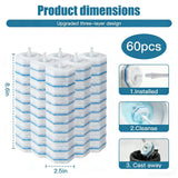 60-Count Disposable Toilet Brush Replacement Heads. Toilet Cleaning Replacement Heads Compatible with Clorox Brand and Most Toilet Brushes. Essential