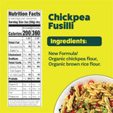 Explore Cuisine Organic Chickpea Fusilli - Pack of 6 (8 oz) - Easy-to-Make Gluten Free Chickpea Pasta - High in Plant Protein & Fiber - Non-GMO - 24