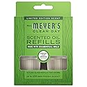 MRS. MEYER'S CLEAN DAY Premium Scented Oil Refills, Fresh Cut Grass, Contains 2 .67 fl oz Refills