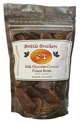 Brittle Brothers Chocolate Covered Peanut Brittle - 7 oz Gift Bag - Gourmet Candy
