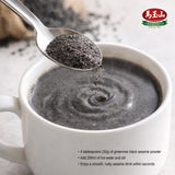GREENMAX Black Sesame Powder 10.6oz (300g) | Premium Roasted Black Sesame Drink Mix | Vegan, No Preservatives, Nutrient-Rich Superfood from Taiwan