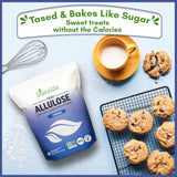 Durelife Allulose sweetener, 5 lb 100% Pure No Erythritol powdered Sugar Substitute, NON-GMO Project Verified, Keto Certified, OU kosher, No Fillers, Zero Calories sugar alternative 5 Lbs