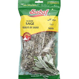 Sadaf Sage Leaves - Whole Sage Leaves for Cooking and Food Flavoring - Salvia Spice - Mediterranean Cuisine - Kosher - 3 Oz Resealable Bag