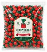 Strawberry Filled Bon Bon Hard Candy, Individually Wrapped - 5 lb (Approx. 450 pieces)