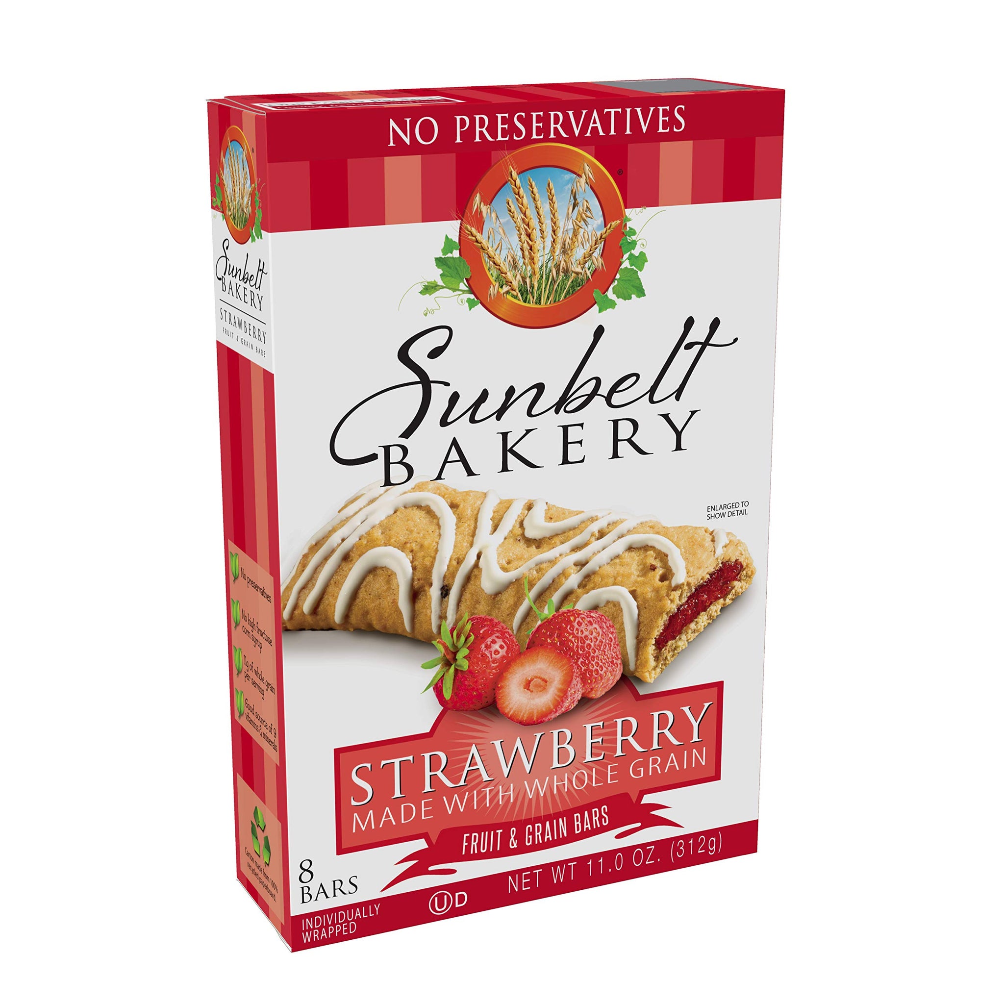 Sunbelt Bakery's Strawberry Fruit & Grain Bars, 1.4 oz Bars, 96 Count