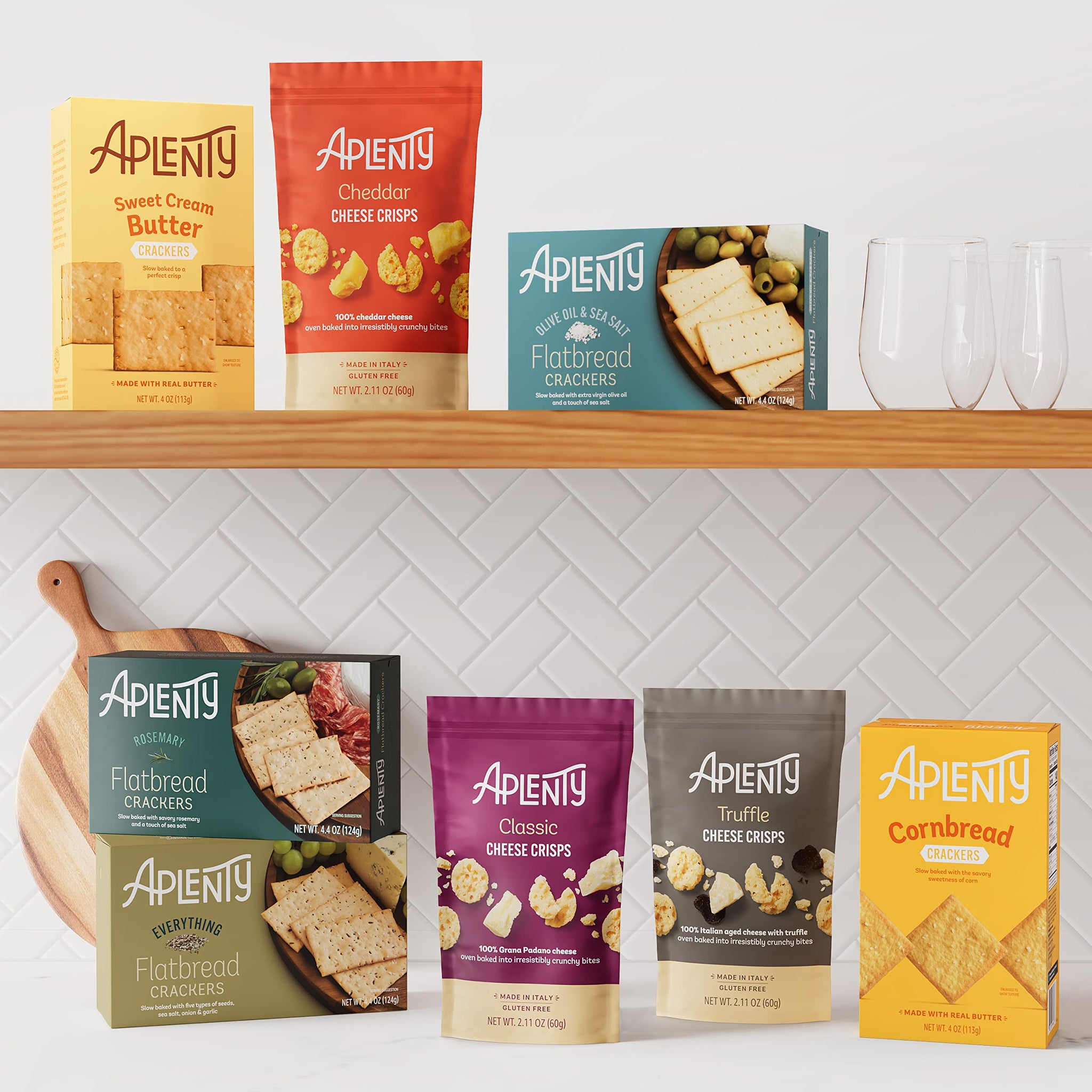 Aplenty, Everything Flatbread Crackers, 4.4 oz